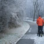 barnvagn snö